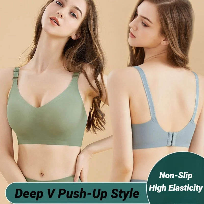 Sujetadores sin costuras para mujer, estilo fino, suaves, para lactancia, ropa interior cómoda, lencería con soporte, tallas grandes