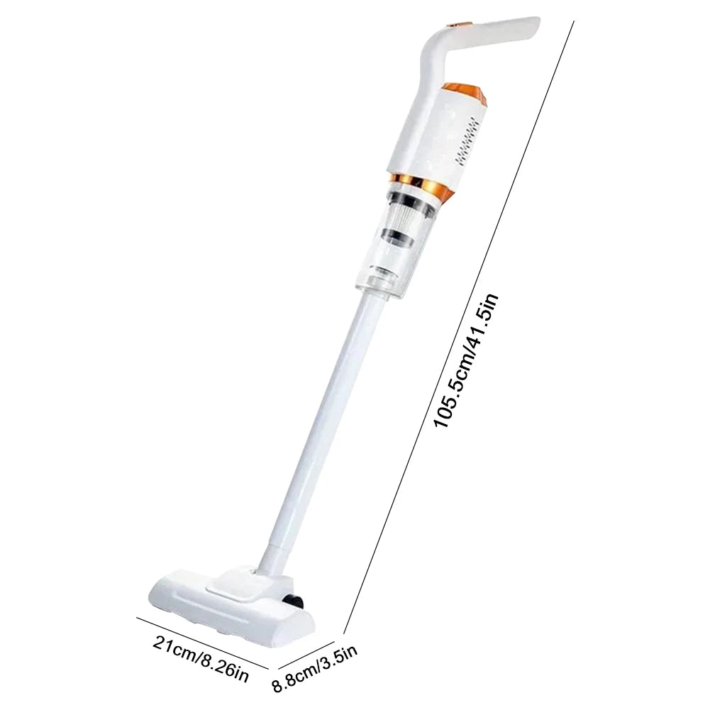 Aspiradora de succión grande, aspiradora inalámbrica de mano, recargable por USB, máquina de fregado de 2000mAh, 120W para uso doméstico y en coche