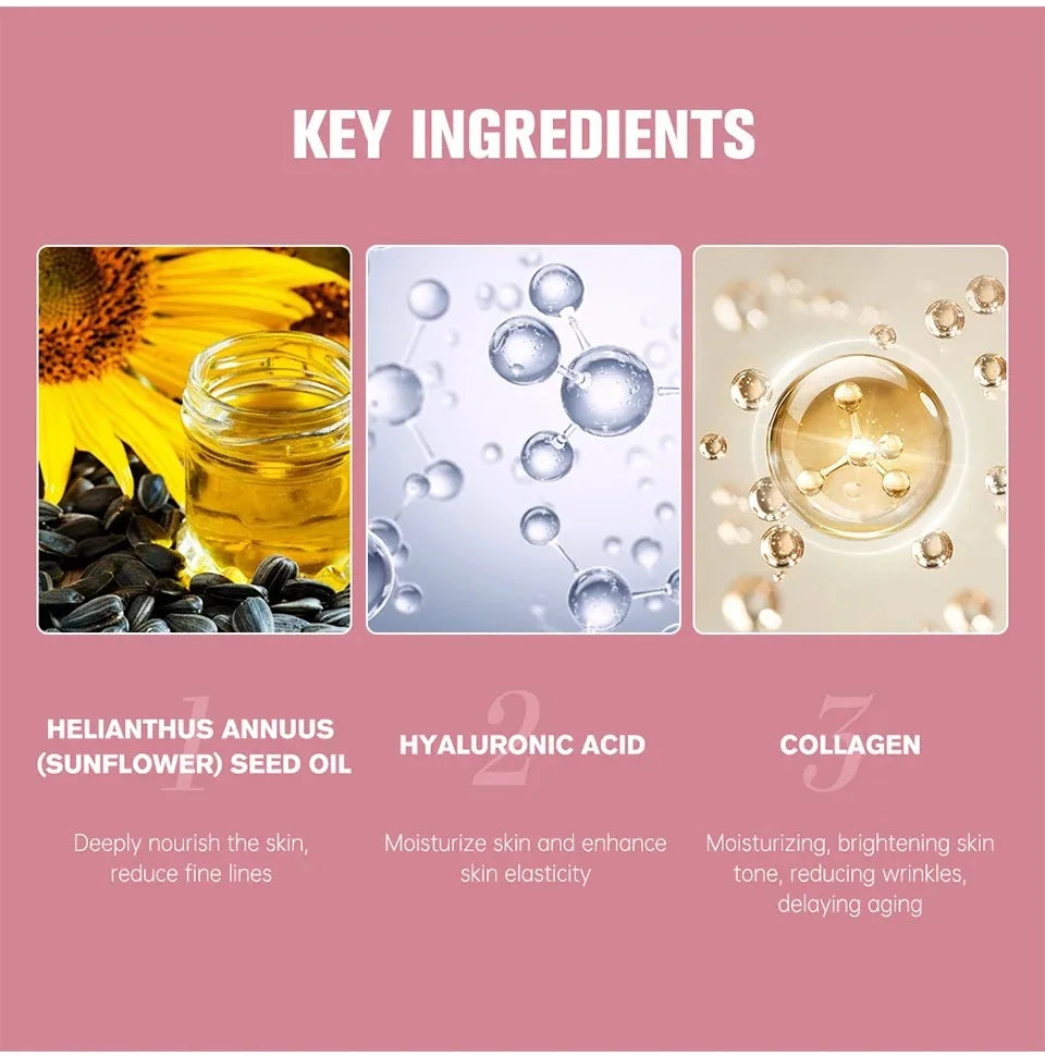 Bálsamo múltiple de rebote coreano, barra rosa de colágeno, bálsamo de rebote antiarrugas, crema múltiple, cosméticos opacos, cuidado de la piel