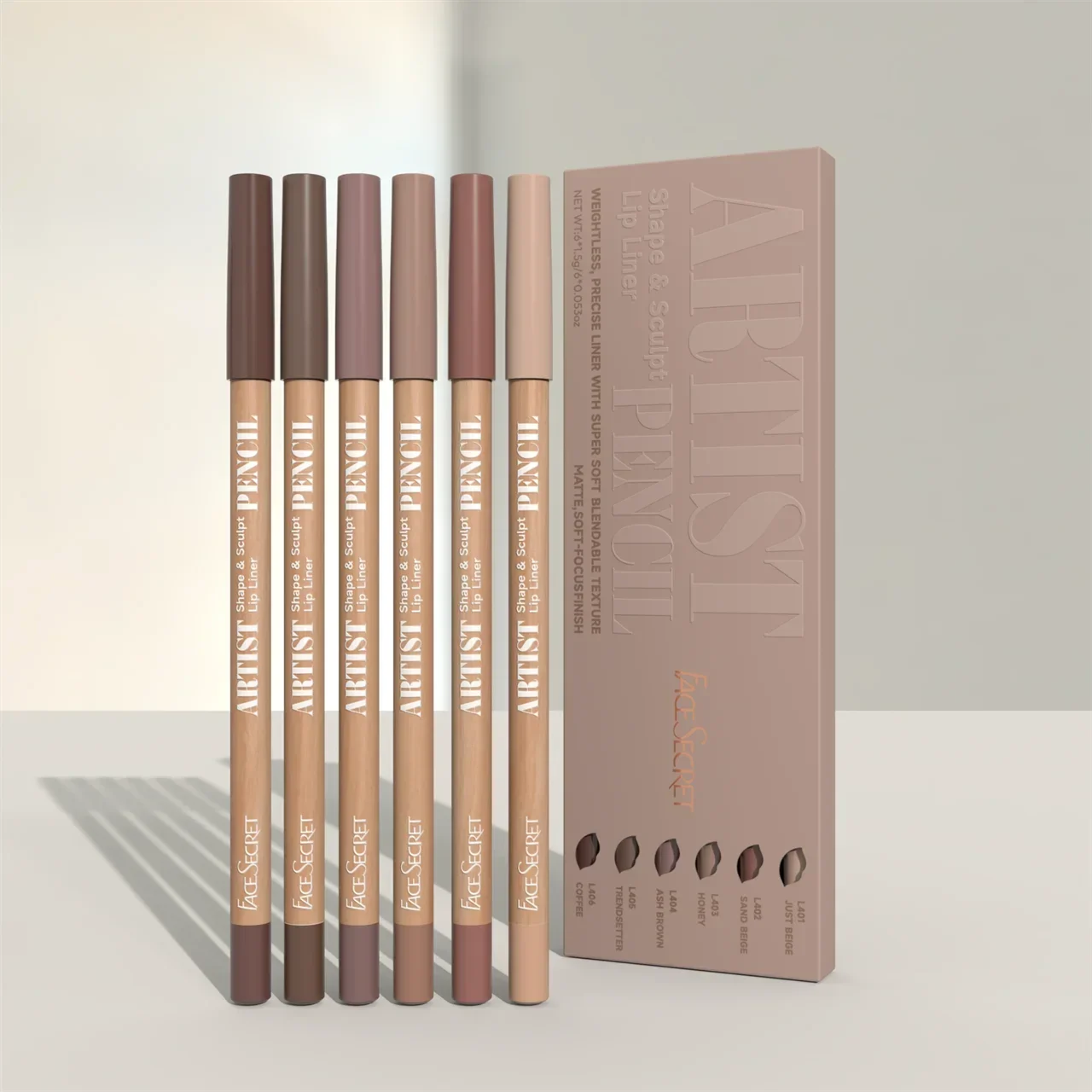 6 unids/set lápiz delineador de labios 6 colores impermeable y a prueba de sudor no es fácil de decolorar taza antiadherente juego de lápiz labial desnudo