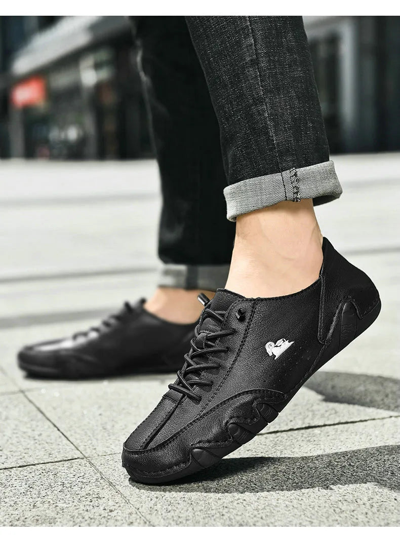 Zapatos de hombre para las cuatro estaciones, nuevos zapatos informales de talla grande, zapatos transpirables de suela suave a la moda para exteriores, zapatos deportivos para caminar para hombre
