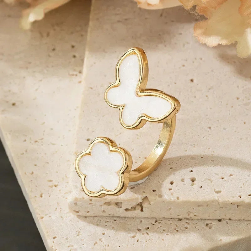 Anillos con forma de bola de diseño Irregular de tres capas con personalidad de Metal Punk exagerada para mujer, anillos ajustables simples a la moda, regalo