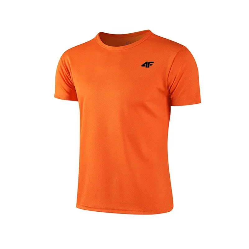 Camiseta de entrenamiento de ejercicio de verano para hombre, camiseta de manga corta transpirable de secado rápido de alta calidad, camisetas de baloncesto para gimnasio y maratón
