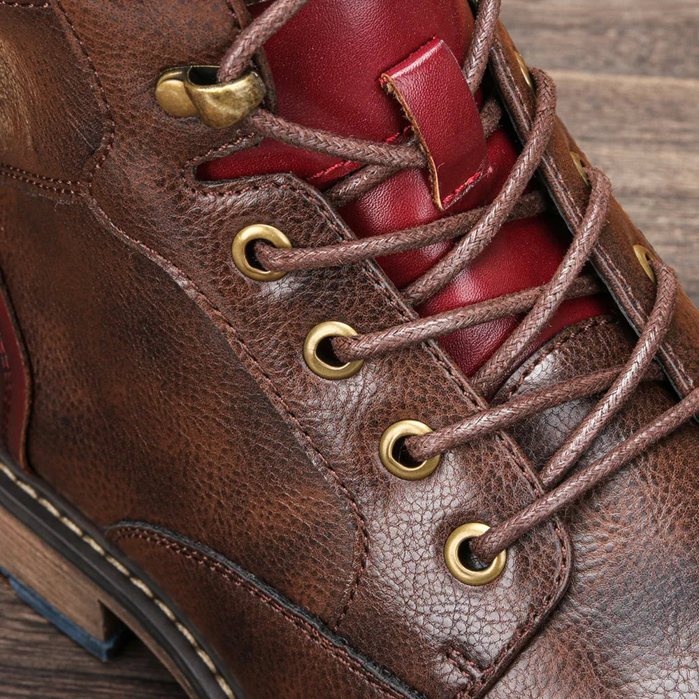Talla 7-13 Botines para hombre Botas de cuero para hombre Bota de marca para hombre # AL605