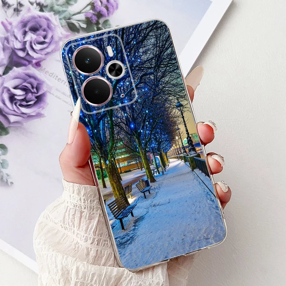 For Realme 14 5G Case Realme 14T RMX5078 New Luxury Painted Cover Soft Slim Phone Case For Realme 14X Realme14 T 5G Fundas Coque