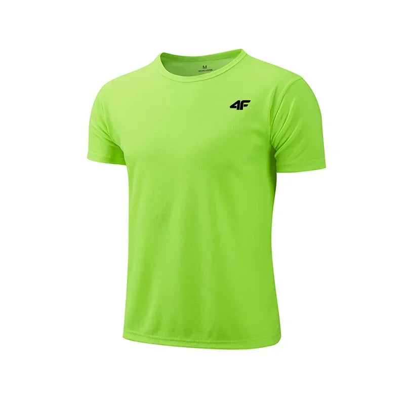 Camiseta de entrenamiento de ejercicio de verano para hombre, camiseta de manga corta transpirable de secado rápido de alta calidad, camisetas de baloncesto para gimnasio y maratón