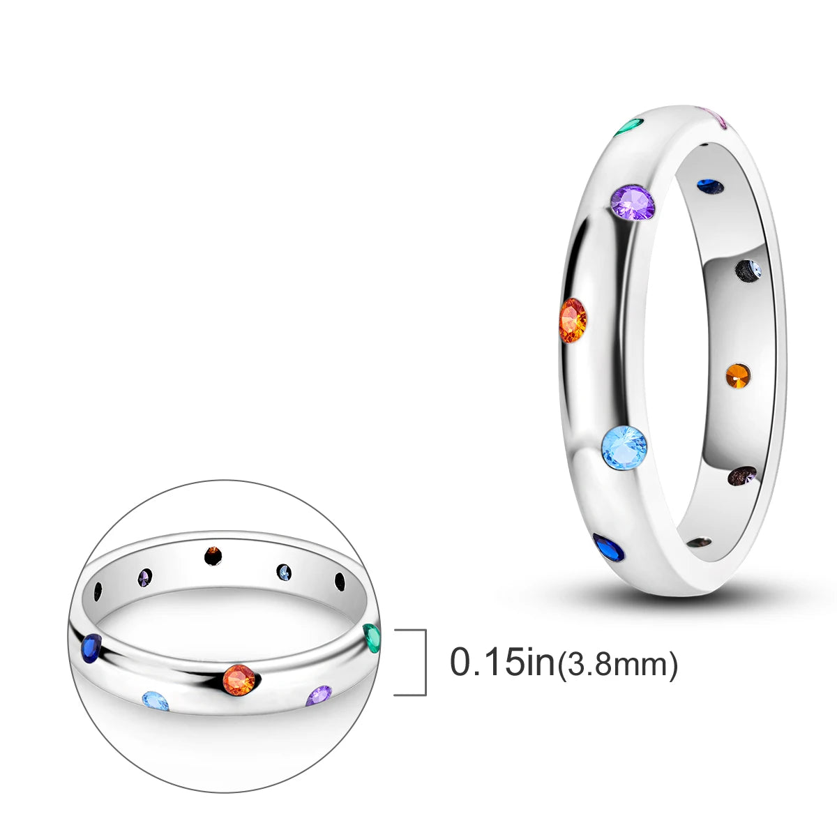 Anillo de plata 925 con diseño Original de luciérnaga y amor infinito, anillos de dedo de circón para mujer, regalo de joyería de boda de alta calidad