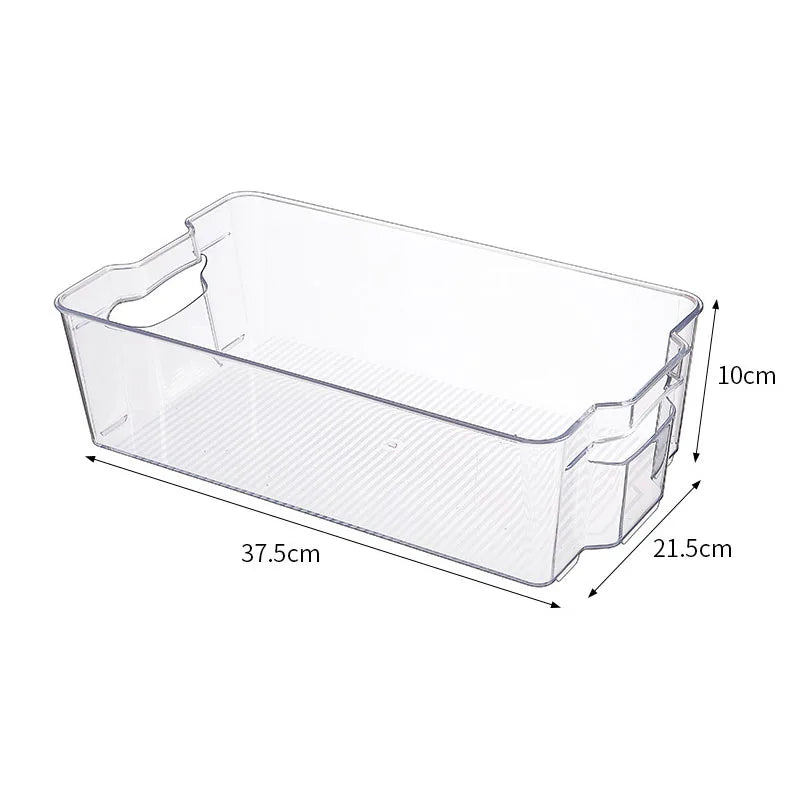 Caja de almacenamiento transparente para refrigerador, organizador de frutas y verduras, contenedor transparente para cocina, almacenamiento de alimentos y bebidas, 2030
