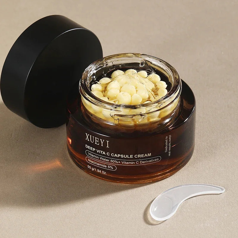 Marca Vc cápsula crema para arrugas nuevo colágeno hidratación profunda reafirmante brillo piel Facial delicada crema suave