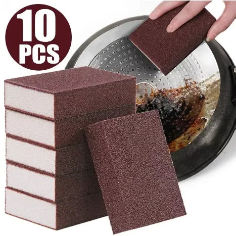 20 piezas estropajos de doble cara, esponja de cocina, almohadillas para fregar platos, olla, tazón, herramientas de limpieza del hogar