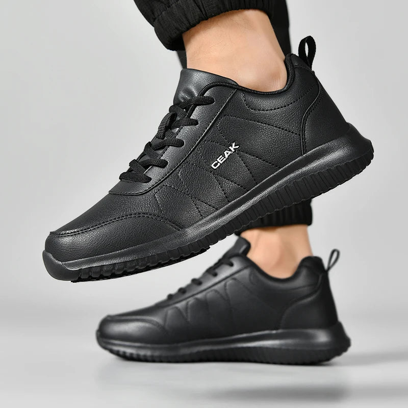 Zapatos de Chef de Hotel para las cuatro estaciones, antideslizantes, impermeables, a prueba de aceite, zapatos de trabajo de cocina, zapatillas ligeras y transpirables para caminar al aire libre para hombres