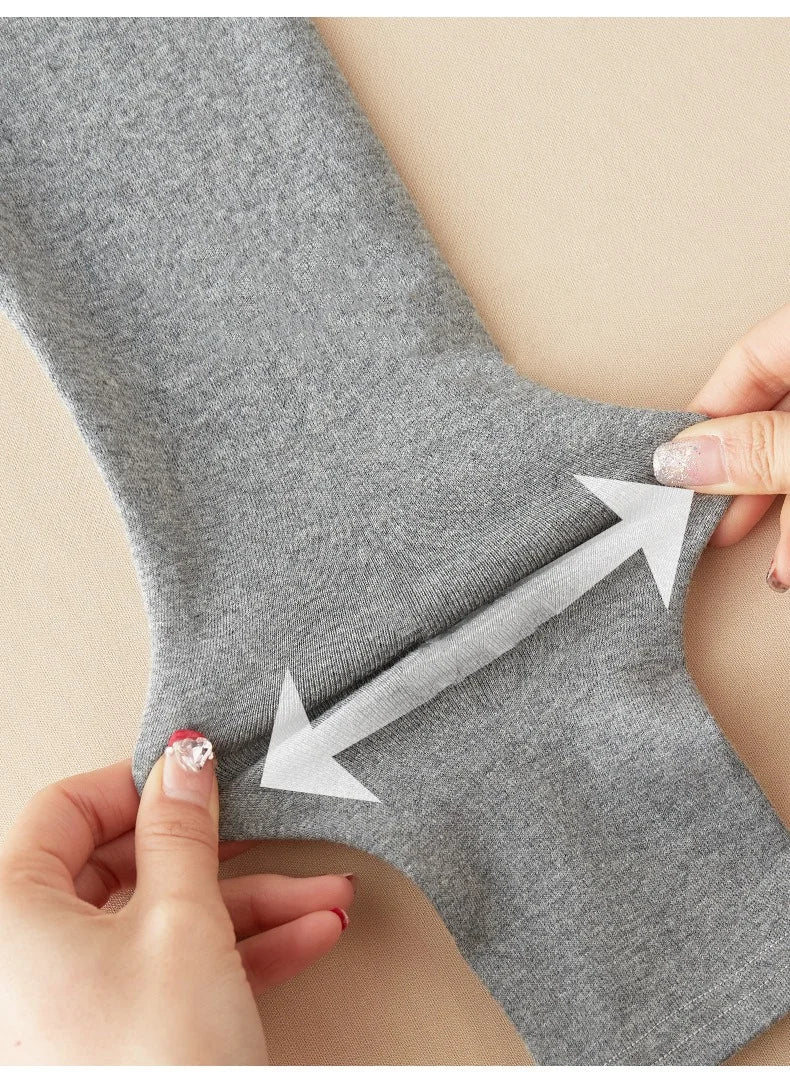 Mallas elásticas ajustadas para niña, pantalones de algodón, color negro y gris, otoño y primavera