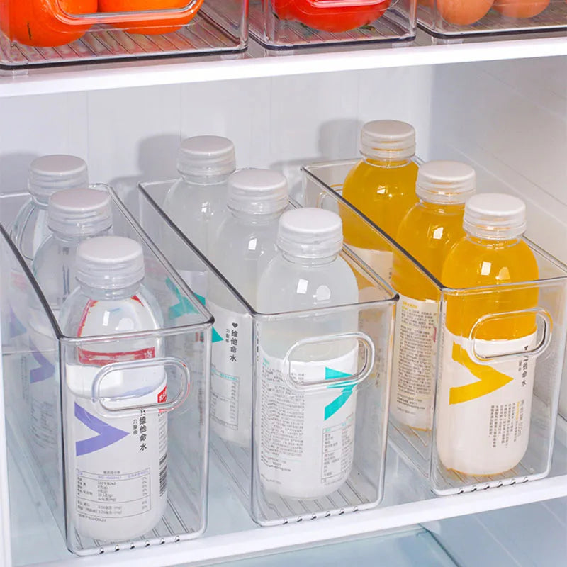 Caja de almacenamiento transparente para refrigerador, organizador de frutas y verduras, contenedor transparente para cocina, almacenamiento de alimentos y bebidas, 2030