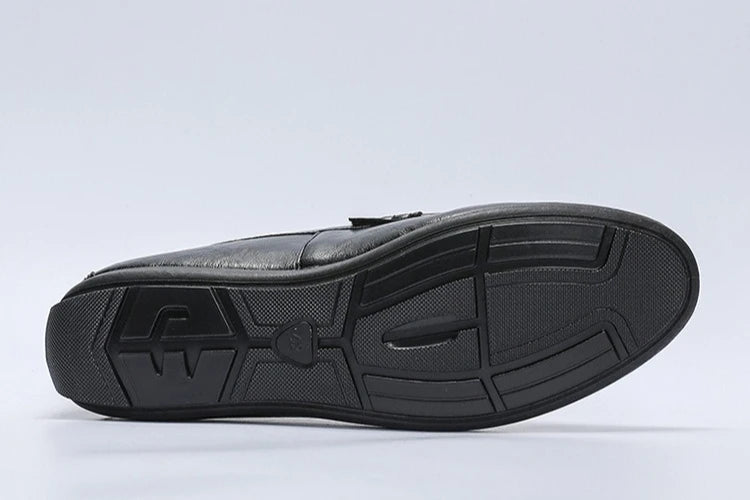 Mocasines de verano para hombre, zapatos de cuero de suela blanda para hombre, zapatos cómodos para conducir
