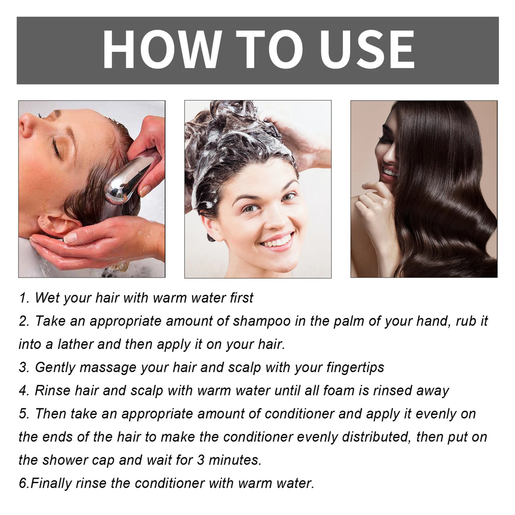 Biotina-Juego de champú de Romero para el cuidado del cabello, acondicionador para todo tipo de cabellos, libre de Parabeno, regalo para el cuidado del cabello saludable