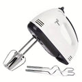 Batidor de huevos eléctrico de mano, batidor automático doméstico, batidor de clara de huevo y crema, mini enchufe blanco de 7 velocidades para UE/EE. UU.