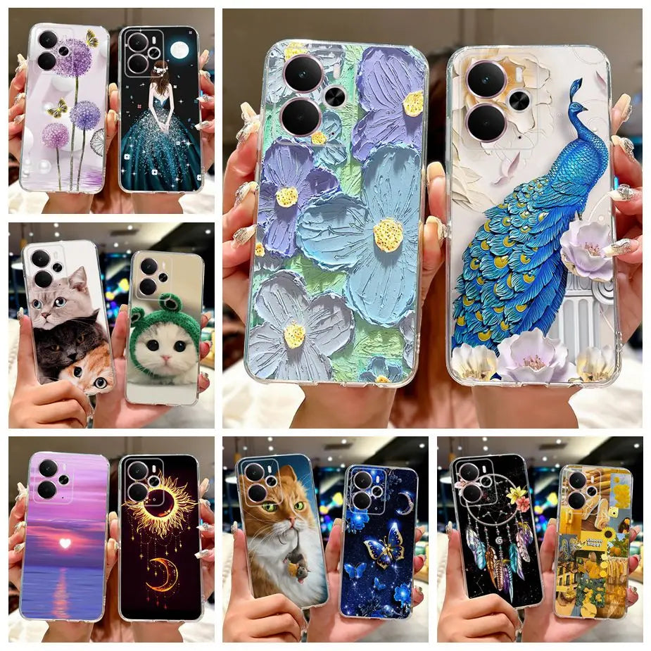 For Realme 14 5G Case Realme 14T RMX5078 New Luxury Painted Cover Soft Slim Phone Case For Realme 14X Realme14 T 5G Fundas Coque