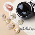 BORN PRETTY 5ml Gel esculpido de gelatina 3D antiadherente extensión de manos esmalte de Gel tallado 5D modelado pintura sólida uñas talladas
