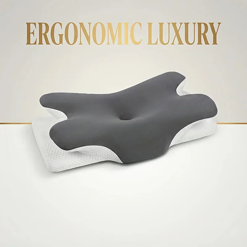 Almohada Ergonómica para el Cuello 2026 |   Transpirable |   Soporte Cervical, Diseño |   Para Dormir Boca Arriba y de Lado |   Padres y Ancianos