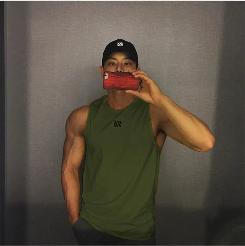 2024 Camiseta sin mangas para gimnasio y fitness para hombre, camiseta sin mangas para Fitness, chaleco deportivo transpirable de malla para hombre, camiseta interior para gimnasio, chaleco para correr para hombre