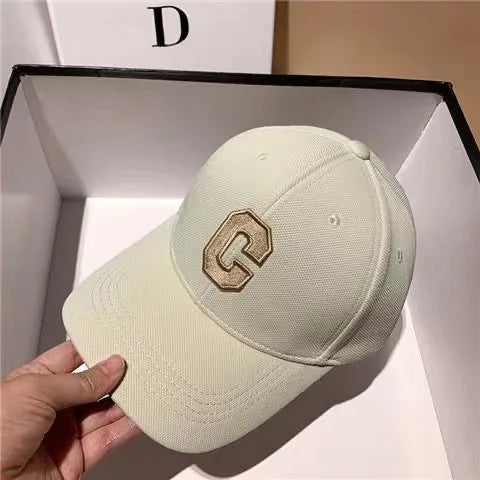 Sombreros para hombres 2023 nueva gorra de béisbol bordada con letra C Kpop moda pareja gorra Snapback hombres y mujeres sombreros para el sol Chapeau Homme