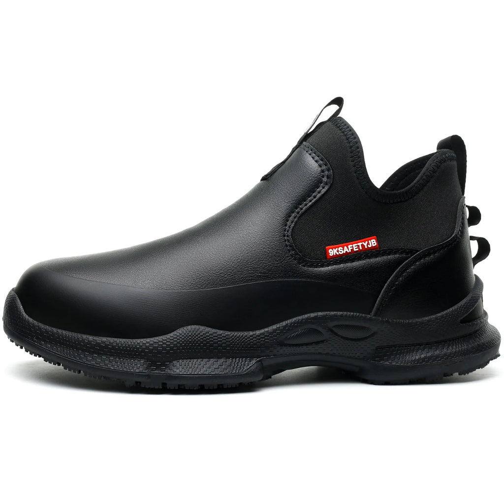 Zapatos de trabajo para Chef para hombre, calzado de cocina antideslizante resistente al aceite, zapatos de seguridad cómodos para restaurante, zapatos de cocina impermeables