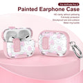 Funda transparente de cristal para auriculares Bluetooth inalámbricos para Airpods 4 Pro 2 3 2 y funda de TPU transparente cubierta de caja de bloqueo de interruptor con gancho