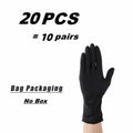 Guantes de nitrilo negros desechables, guantes de limpieza duraderos y gruesos para el hogar, para cocina, teñido del cabello, tatuaje, 20/50/100 Uds.