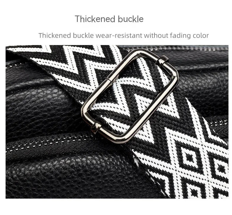 Bolso cruzado para mujer, diseño de moda espacial múltiple, gran capacidad, Material PU, bolso de hombro ligero