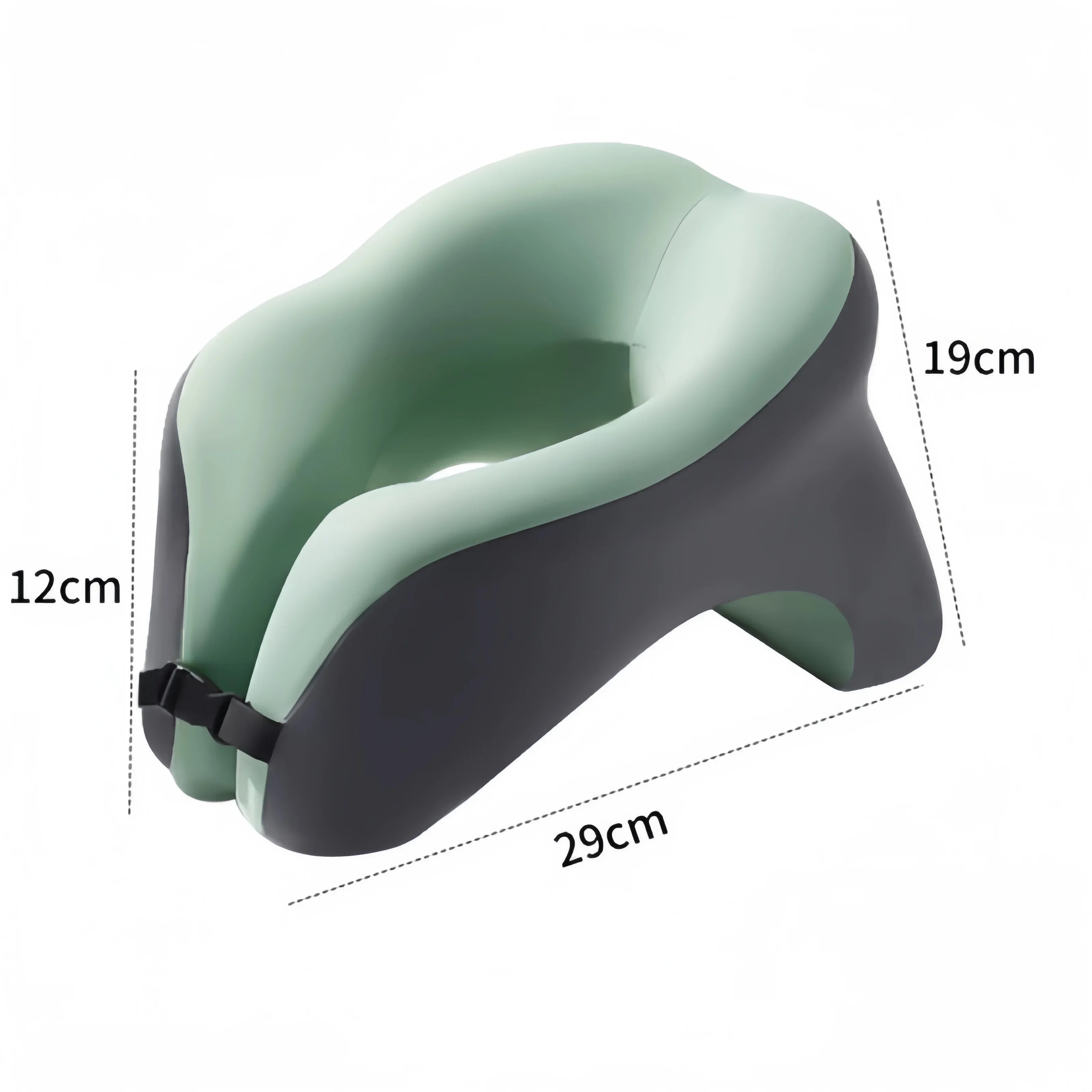 Almohada de viaje portátil en forma de U, almohadas para dormir de espuma viscoelástica, almohada para siesta en la oficina, cojín para el cuello de avión y coche, soporte ergonómico para la cabeza