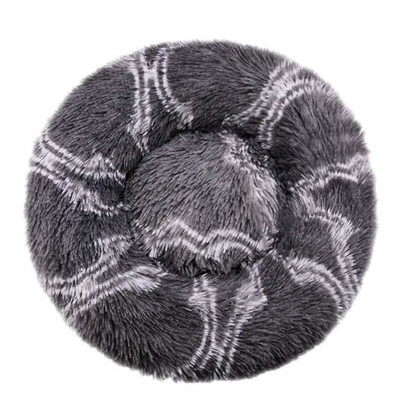 Cama redonda para perros, cama cálida de invierno para gatos, cesta de felpa para perros, cama lavable para mascotas, sofá para perros pequeños, medianos y grandes