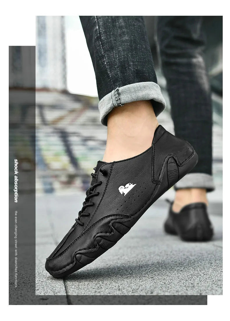 Zapatos de hombre para las cuatro estaciones, nuevos zapatos informales de talla grande, zapatos transpirables de suela suave a la moda para exteriores, zapatos deportivos para caminar para hombre