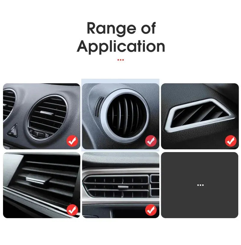 Soporte Universal para teléfono móvil, Clip de montaje para salida de aire de coche, soporte para teléfono móvil ABS, soporte para teléfono para coche, accesorios interiores