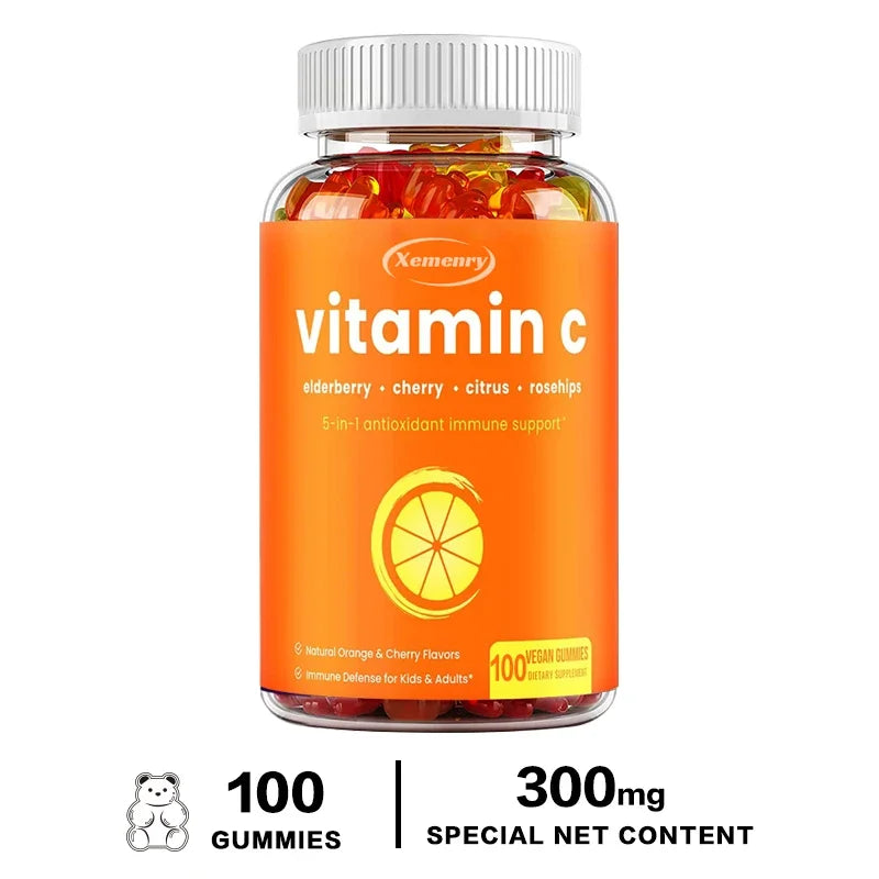 Gomitas de vitamina C: maximiza la absorción, fortalece el sistema inmunológico y promueve la producción de colágeno, antioxidante