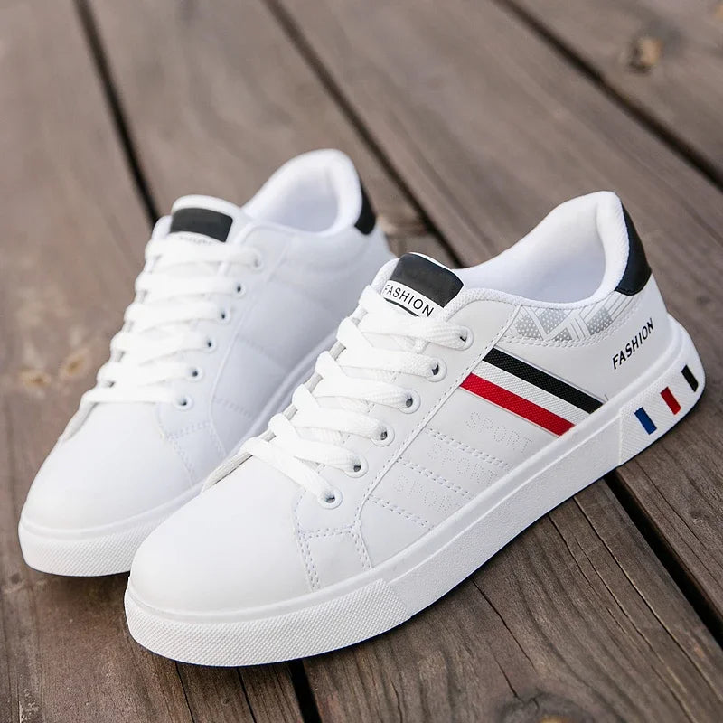 Zapatillas Casuales para Hombre 2026, Nuevas Zapatillas Blancas con Cordones a la Moda, Zapatos Deportivos Cómodos para Estudiantes, Tallas Grandes, Zapatillas Vulcanizadas