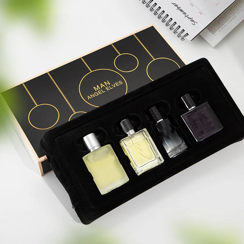 Perfume de marca de lujo para Hombre, Parfums de Colonia para Hombre, 120ml, Perfumes para Hombre, caja de regalo para Hombre, conjunto de 4 Uds., Spray aromático Floral de plantas