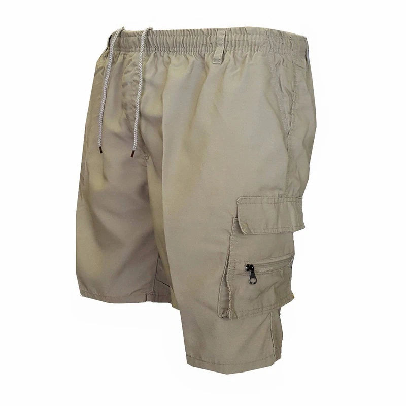 Pantalones cortos Cargo a la moda para hombre, pantalones tácticos para hombre, pantalones deportivos informales con bolsillos grandes, pantalones con paneles Cargo de talla grande para hombre