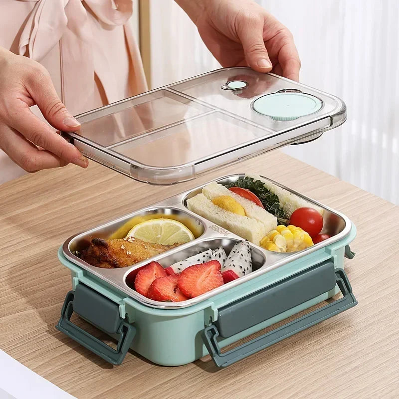 Fiambreras portátiles de 850ml para niños y adultos, caja Bento para sopa térmica, contenedor de almacenamiento de alimentos con calefacción aislada de acero inoxidable