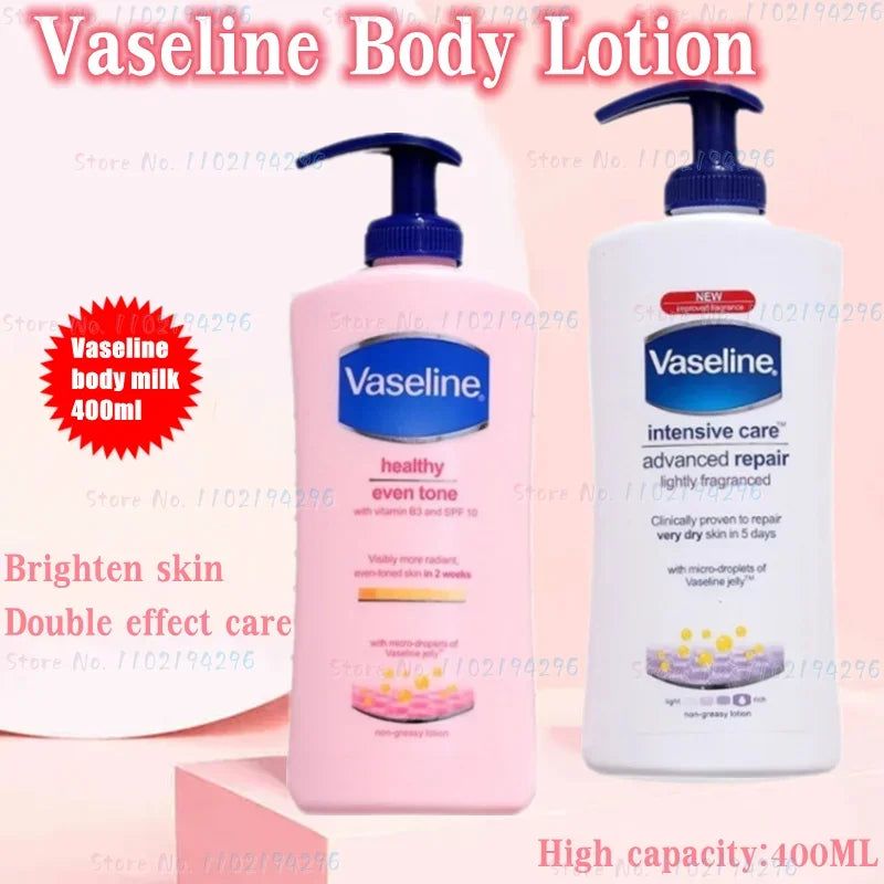 Loción corporal vaselina de 400ML, crema hidratante corporal para hombres y mujeres, fragancia hidratante, nutritiva