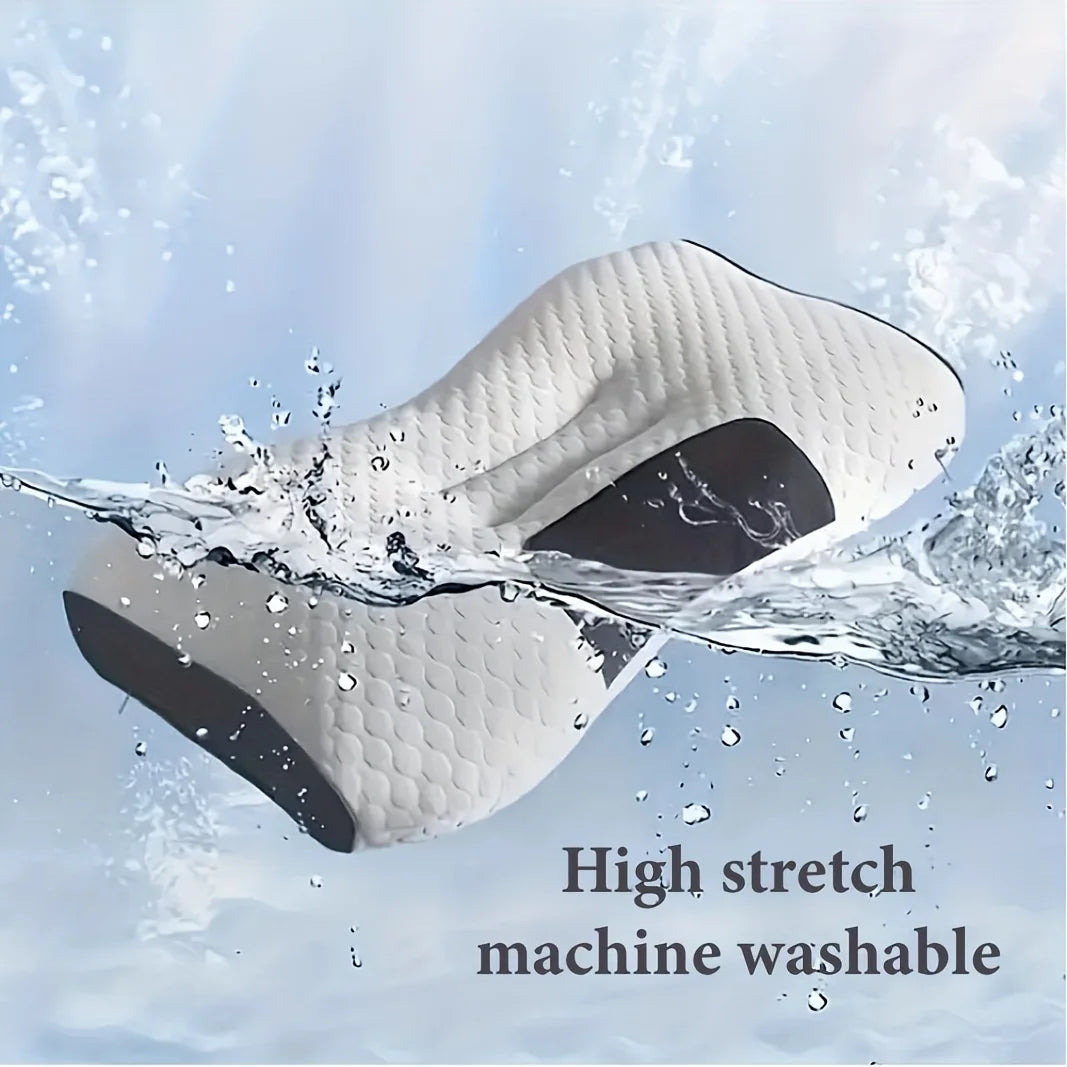Almohadas de masaje para el cuello, soporte ortopédico ergonómico ajustable para contorno, núcleo de almohada de alta calidad, comodidad para dormir para todas las estaciones, 2 uds.