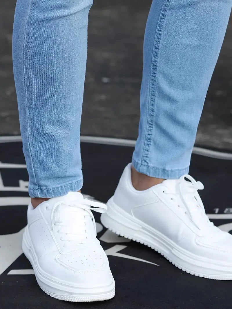 Pantalones de hombre Retro lavado cremallera pantalones vaqueros elásticos Casual pantalones ajustados pantalones de tubo de talla grande para hombre pantalones vaqueros ajustados de mezclilla para hombres