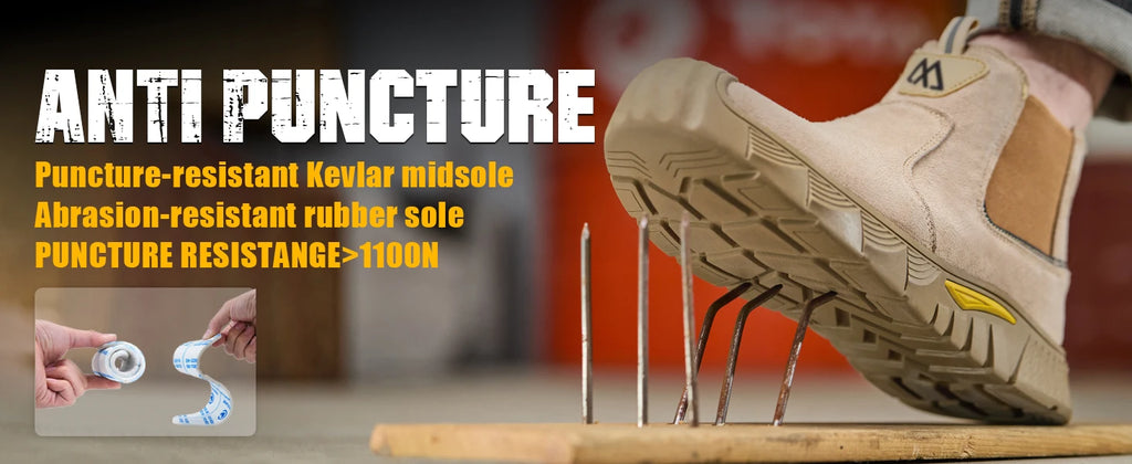 Zapatos de seguridad con punta de acero para hombres y mujeres, zapatos de trabajo antideslizantes, zapatillas de deporte, zapatos de trabajo protectores para exteriores, botas de seguridad para exteriores para hombres
