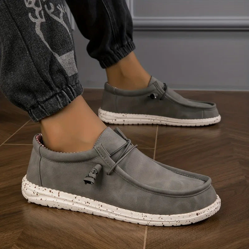Zapatos de hombre, mocasines, zapatos vulcanizados suaves y cómodos, zapatos planos, zapatos para caminar para hombre, mocasines informales sin cordones, zapatos náuticos para hombre