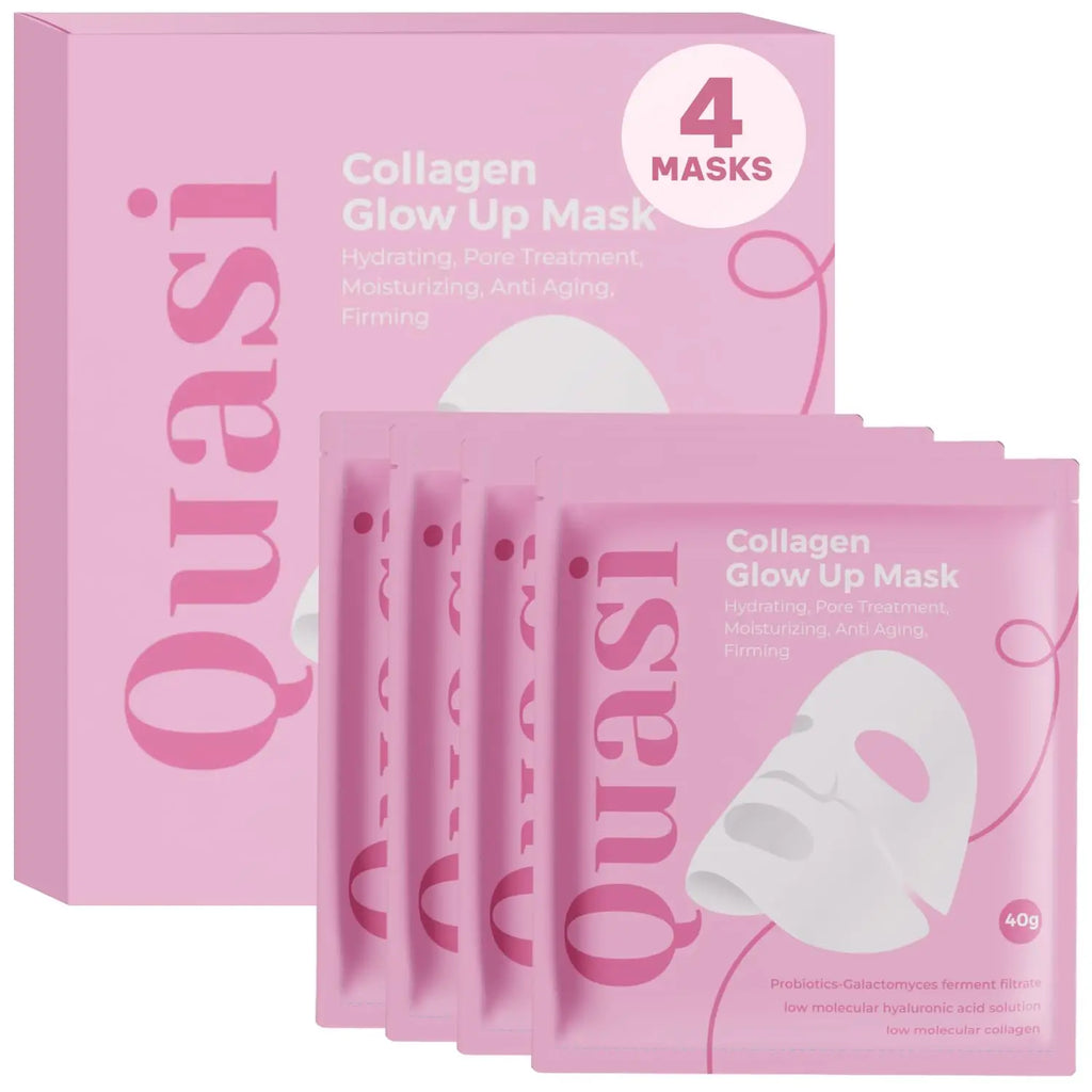 Mascarilla Facial de Colágeno Nocturna – Mascarilla Coreana Hidratante – Niacinamida y Colágeno de Bajo Peso Molecular – Reafirmante y Suavizante para la Piel