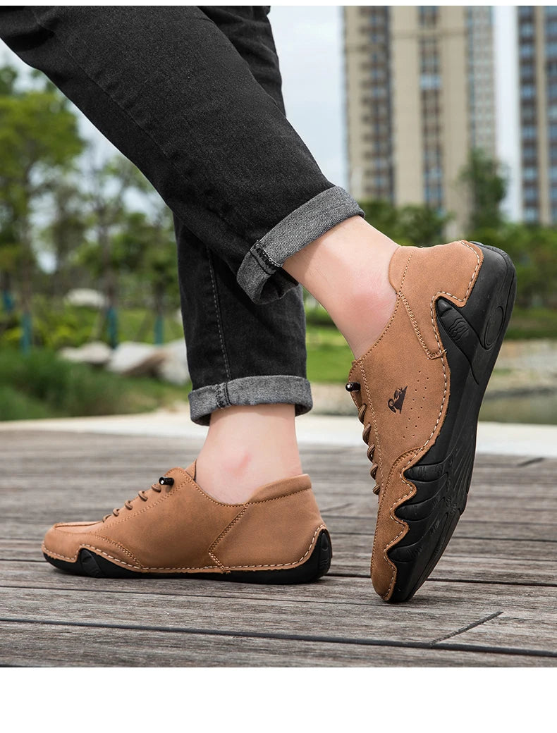 Zapatos de hombre para las cuatro estaciones, nuevos zapatos informales de talla grande, zapatos transpirables de suela suave a la moda para exteriores, zapatos deportivos para caminar para hombre