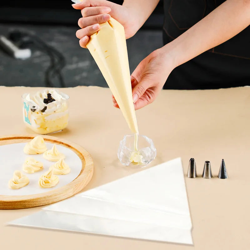 50/100 Uds. Bolsas de dulces, bolsas de palomitas de maíz de celofán, bolsas de almacenamiento de galletas con cono con lazos dorados, recuerdos de fiesta de cumpleaños y boda