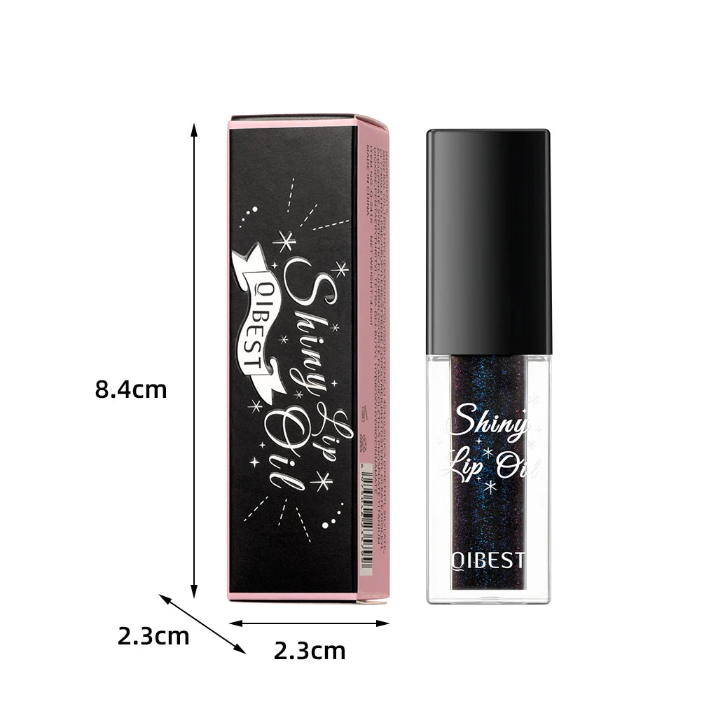 Brillo Labial QIBEST con Efecto Espejo, Hidratante, Cambia de Color, Bálsamo Labial Brillante, Voluminizador, Tinte Labial Diamante de Larga Duración