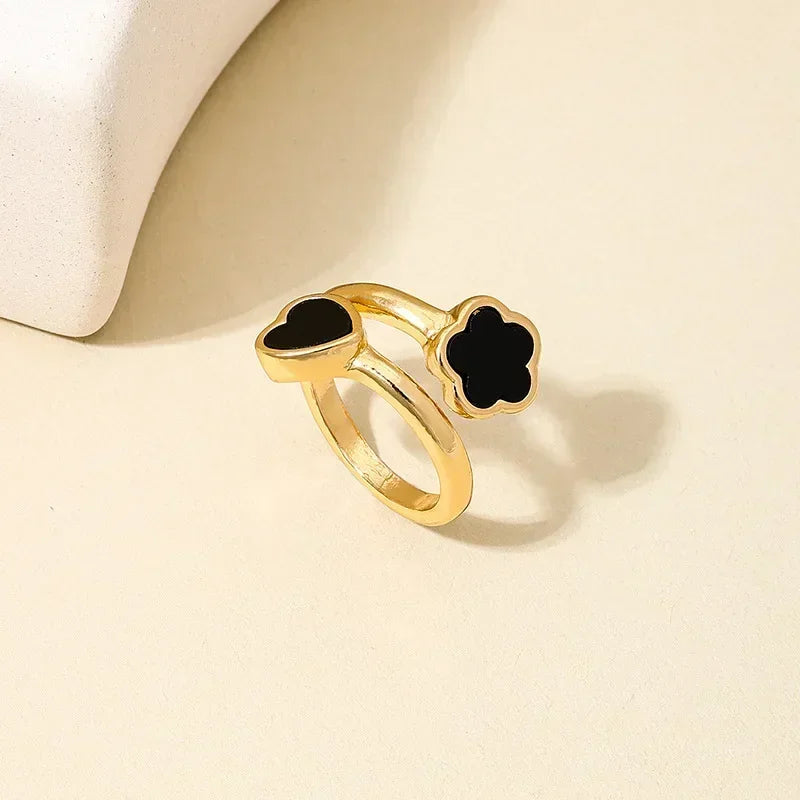 Anillos con forma de bola de diseño Irregular de tres capas con personalidad de Metal Punk exagerada para mujer, anillos ajustables simples a la moda, regalo