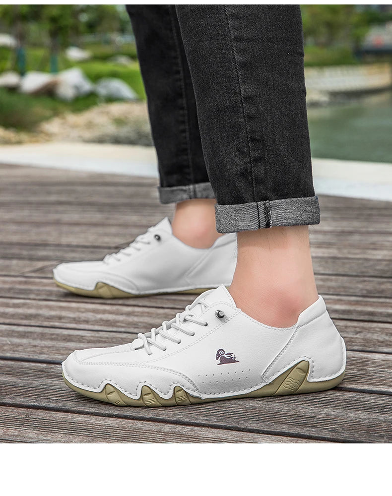 Zapatos de hombre para las cuatro estaciones, nuevos zapatos informales de talla grande, zapatos transpirables de suela suave a la moda para exteriores, zapatos deportivos para caminar para hombre