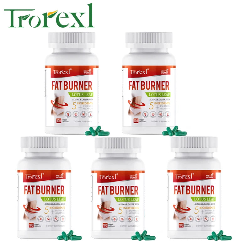 Cápsulas Dietéticas Saludables Unisex, 5 Ingredientes Naturales que Promueven el Metabolismo y Aumentan la Saciedad